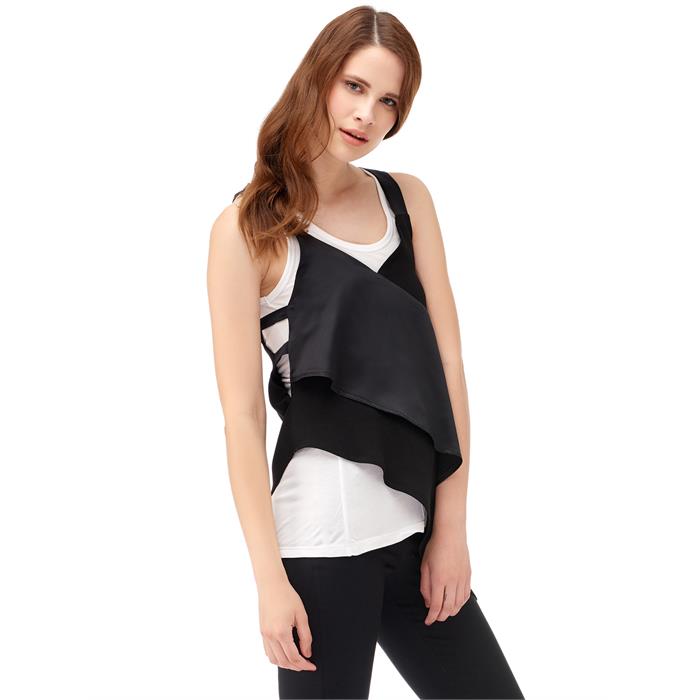 5097 Askılı Asimetrik bluz